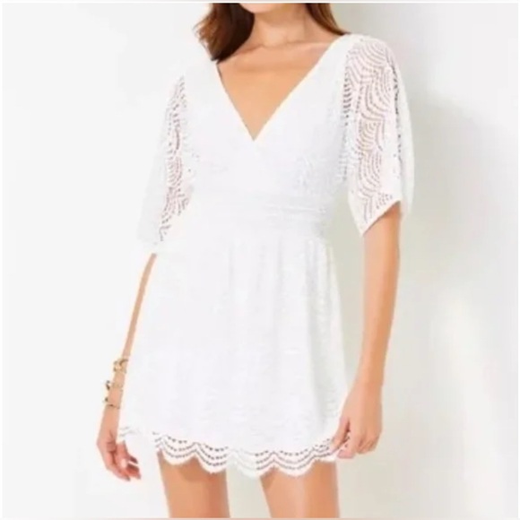 Lilly Pulitzer White Lace Jumpsuit - Picture 1 of 7